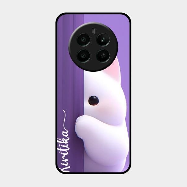 Cute Kitten Glossy Metal Case Cover For Realme Narzo 70 Pro 5G