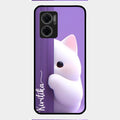 Cute Kitten Glossy Metal Case Cover For Redmi 11 Prime 5G