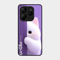 Cute Kitten Glossy Metal Case Cover For Redmi Note 14 5G