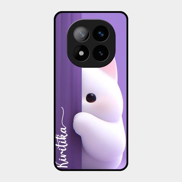 Cute Kitten Glossy Metal Case Cover For Redmi Note 14 Pro Plus 5G