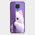 Cute Kitten Glossy Metal Case Cover For Redmi Note 9 Pro Max