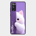 Cute Kitten Glossy Metal Case Cover For Samsung Galaxy S20 Fe 5G