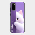 Cute Kitten Glossy Metal Case Cover For Samsung Galaxy S20