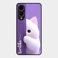Cute Kitten Glossy Metal Case Cover For Samsung Galaxy S25 Edge 5G