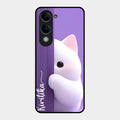Cute Kitten Glossy Metal Case Cover For Vivo T4 Lite 5G