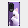 Cute Kitten Glossy Metal Case Cover For Vivo T4R 5G