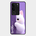 Cute Kitten Glossy Metal Case Cover For Vivo V29 Pro 5G