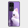 Cute Kitten Glossy Metal Case Cover For Vivo V30 Pro 5G