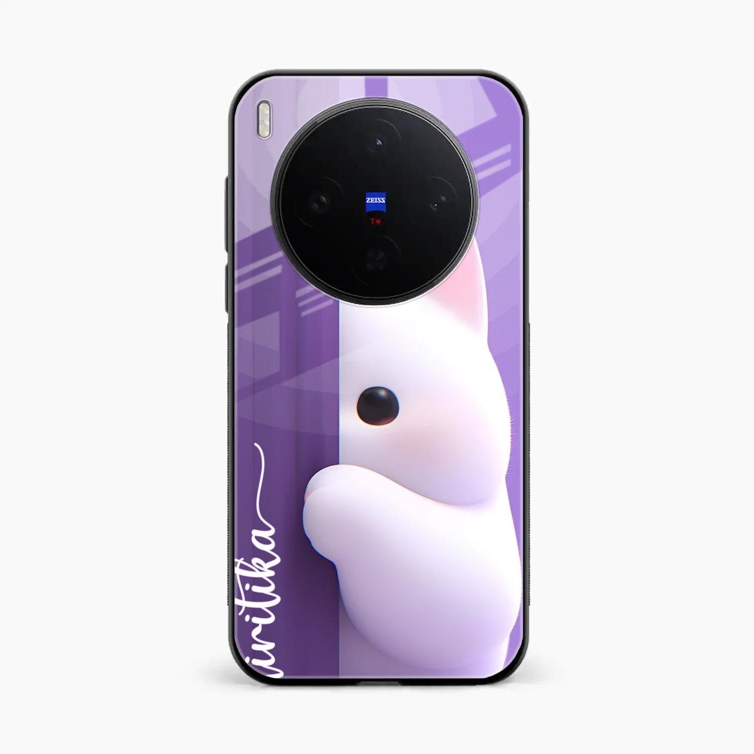 Cute Kitten Glossy Metal Case Cover For Vivo X300 5G