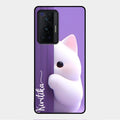 Cute Kitten Glossy Metal Case Cover For Vivo X70 Pro 5G
