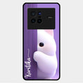 Cute Kitten Glossy Metal Case Cover For Vivo X80 5G