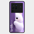 Cute Kitten Glossy Metal Case Cover For Vivo X80 Pro 5G