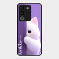 Cute Kitten Glossy Metal Case Cover For Vivo Y200 5G