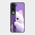 Cute Kitten Glossy Metal Case Cover For Vivo Y300 5G