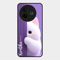 Cute Kitten Glossy Metal Case Cover For Vivo Y39 5G