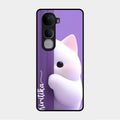 Cute Kitten Glossy Metal Case Cover For Vivo Y400 Pro 5G