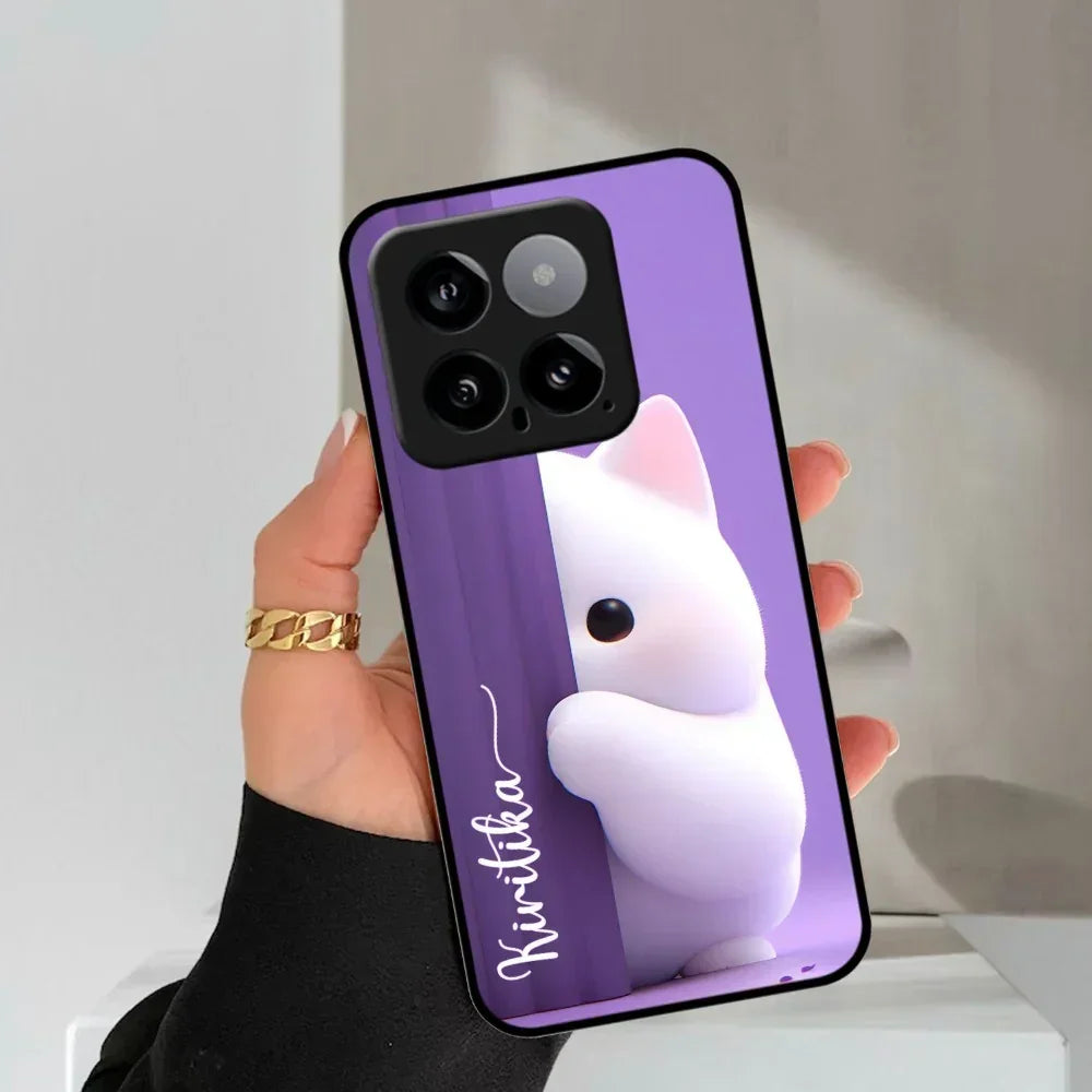 Cute Kitten Glossy Metal Case Cover For Redmi - ShopOnCliQ