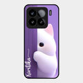 Cute Kitten Glossy Metal Case Cover For Xiaomi 15 5G