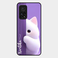 Cute Kitten Glossy Metal Case Cover For Xiaomi Mi 10T Pro 5G