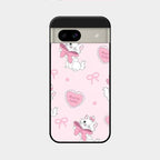Cute Kitty Bliss Glass Case Cover For Google Pixel 8A 5G