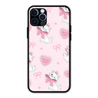 Cute Kitty Bliss Glass Case Cover For iPhone 12 Pro Max