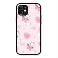 Cute Kitty Bliss Glass Case Cover For iPhone 12