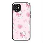 Cute Kitty Bliss Glass Case Cover For iPhone 12