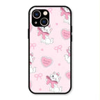 Cute Kitty Bliss Glass Case Cover For iPhone 13