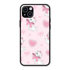 Cute Kitty Bliss Glass Case Cover For iPhone 14