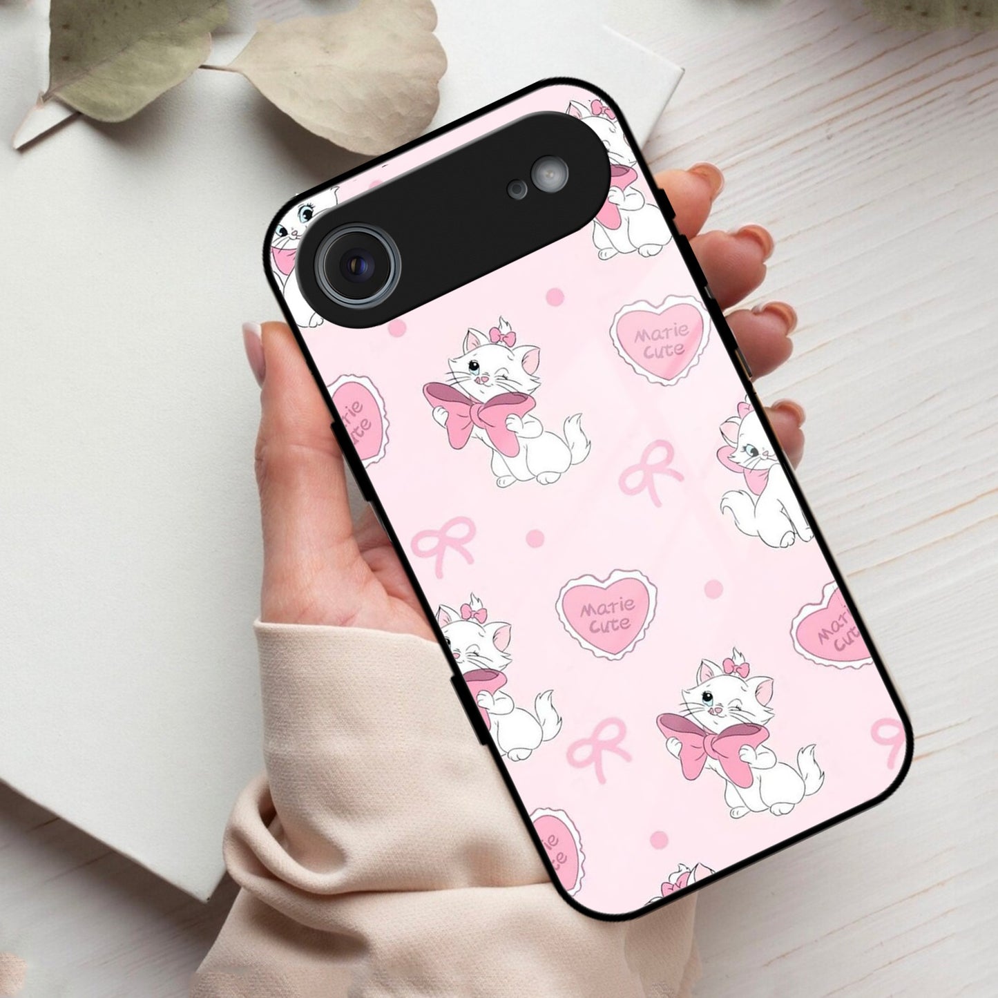 Cute Kitty Bliss Glass Case Cover For iPhone