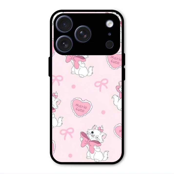 Cute Kitty Bliss Glass Case Cover For iPhone 17 Pro Max