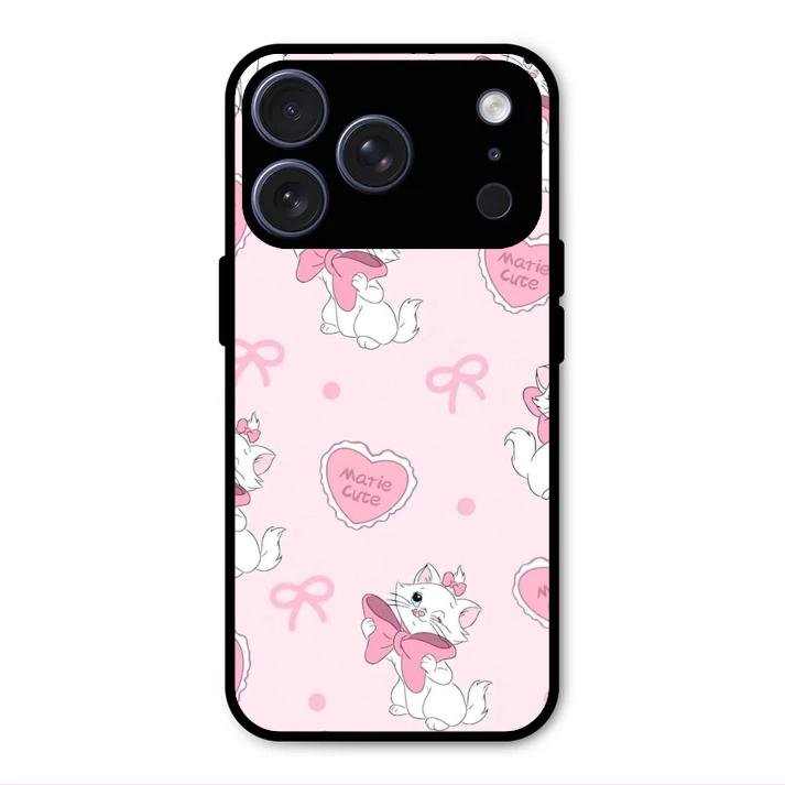 Cute Kitty Bliss Glass Case Cover For iPhone 17 Pro