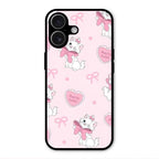 Cute Kitty Bliss Glass Case Cover For iPhone 17