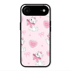 Cute Kitty Bliss Glass Case Cover For iPhone Air