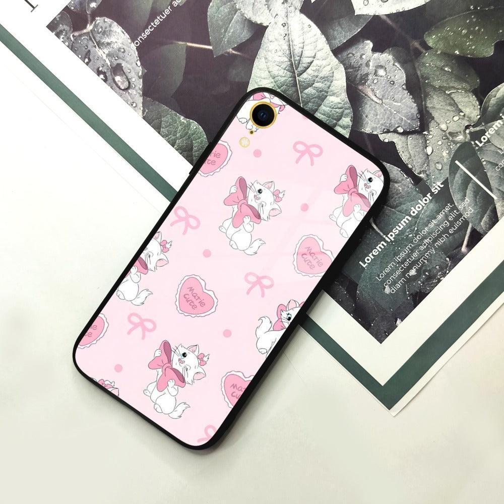 Cute Kitty Bliss Glass Case Cover For iPhone - ShopOnCliQ