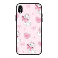 Cute Kitty Bliss Glass Case Cover For iPhone XR