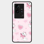 Cute Kitty Bliss Glass Case Cover For Iqoo 11 5G
