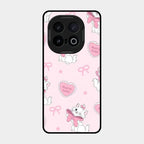 Cute Kitty Bliss Glass Case Cover For Iqoo 13 5G