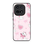 Cute Kitty Bliss Glass Case Cover For iQOO 15 5G