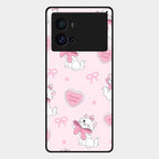 Cute Kitty Bliss Glass Case Cover For Iqoo 9 Pro 5G