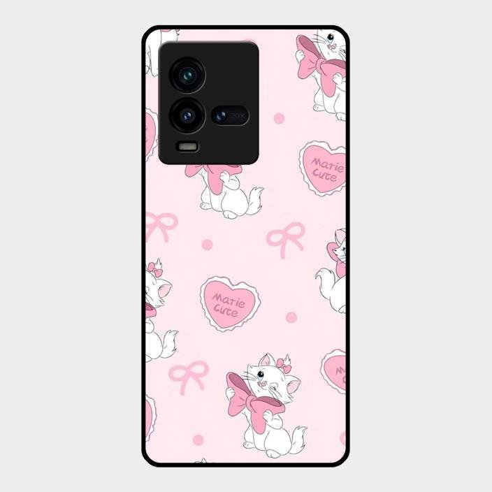 Cute Kitty Bliss Glass Case Cover For Iqoo 9T 5G