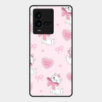Cute Kitty Bliss Glass Case Cover For Iqoo 9T 5G