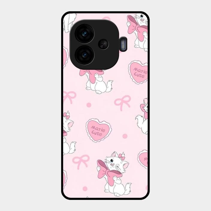 Cute Kitty Bliss Glass Case Cover For Iqoo Neo 10R 5G
