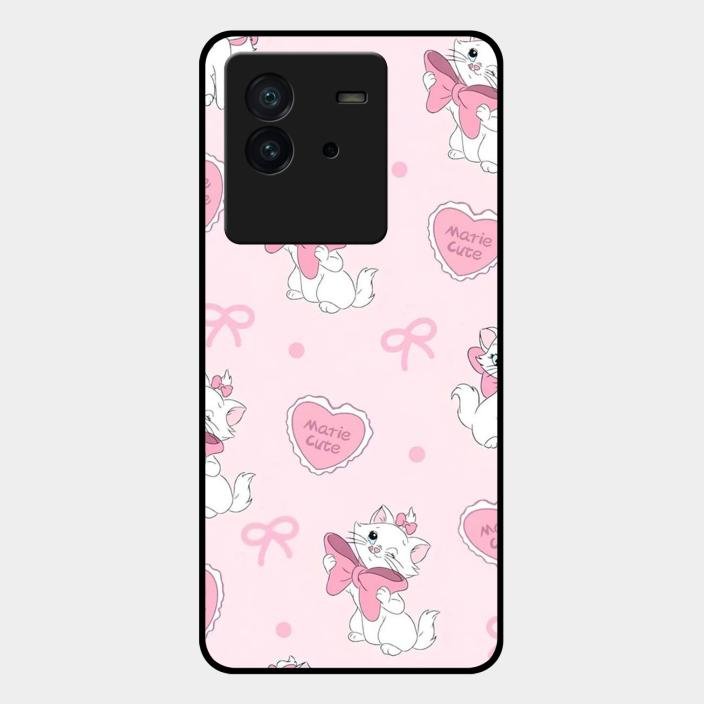 Cute Kitty Bliss Glass Case Cover For Iqoo Neo 6 5G