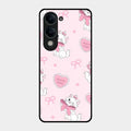 Cute Kitty Bliss Glass Case Cover For Iqoo Z10 Lite