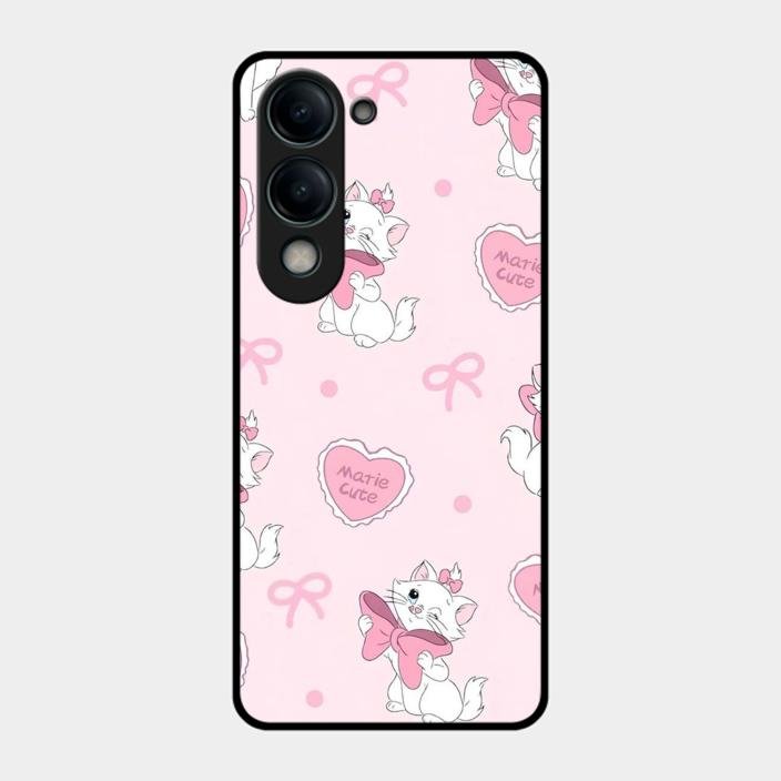 Cute Kitty Bliss Glass Case Cover For Iqoo Z10 Lite