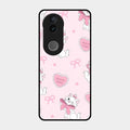 Cute Kitty Bliss Glass Case Cover For Iqoo Z10R