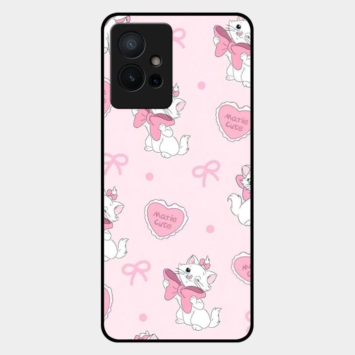 Cute Kitty Bliss Glass Case Cover For Iqoo Z6 5G