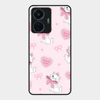 Cute Kitty Bliss Glass Case Cover For Iqoo Z6 Lite 5G