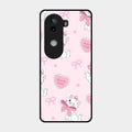 Cute Kitty Bliss Glass Case Cover For Iqoo Z9S 5G